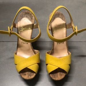 Christian Louboutin wedges size 37